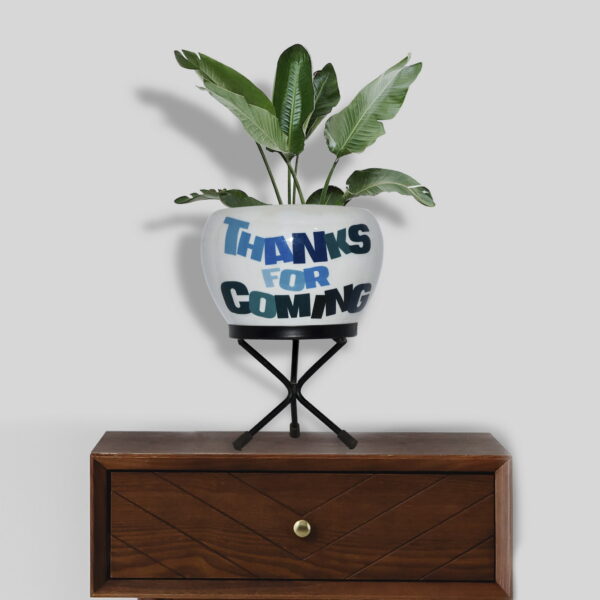 "Thanks for Coming" Party Favor Pot with Stand
