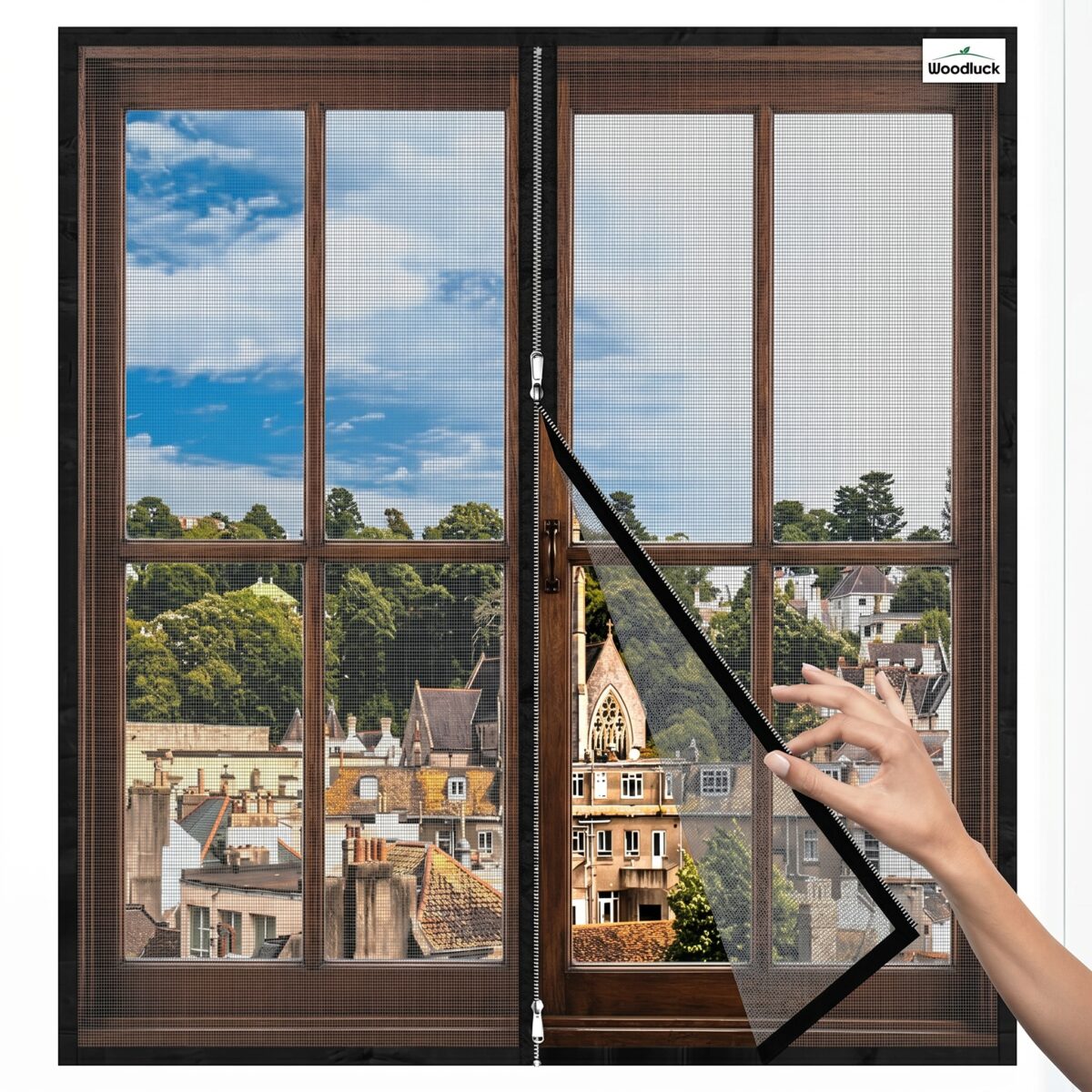 Woodluck Mosquito Net for Window Zipper